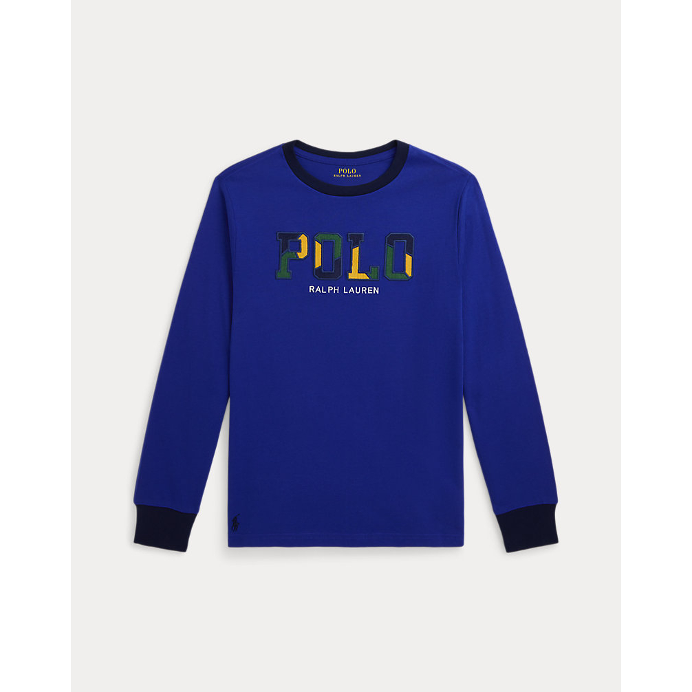 Big Boy's 'Corduroy-Logo Cotton Long-Sleeve Tee'