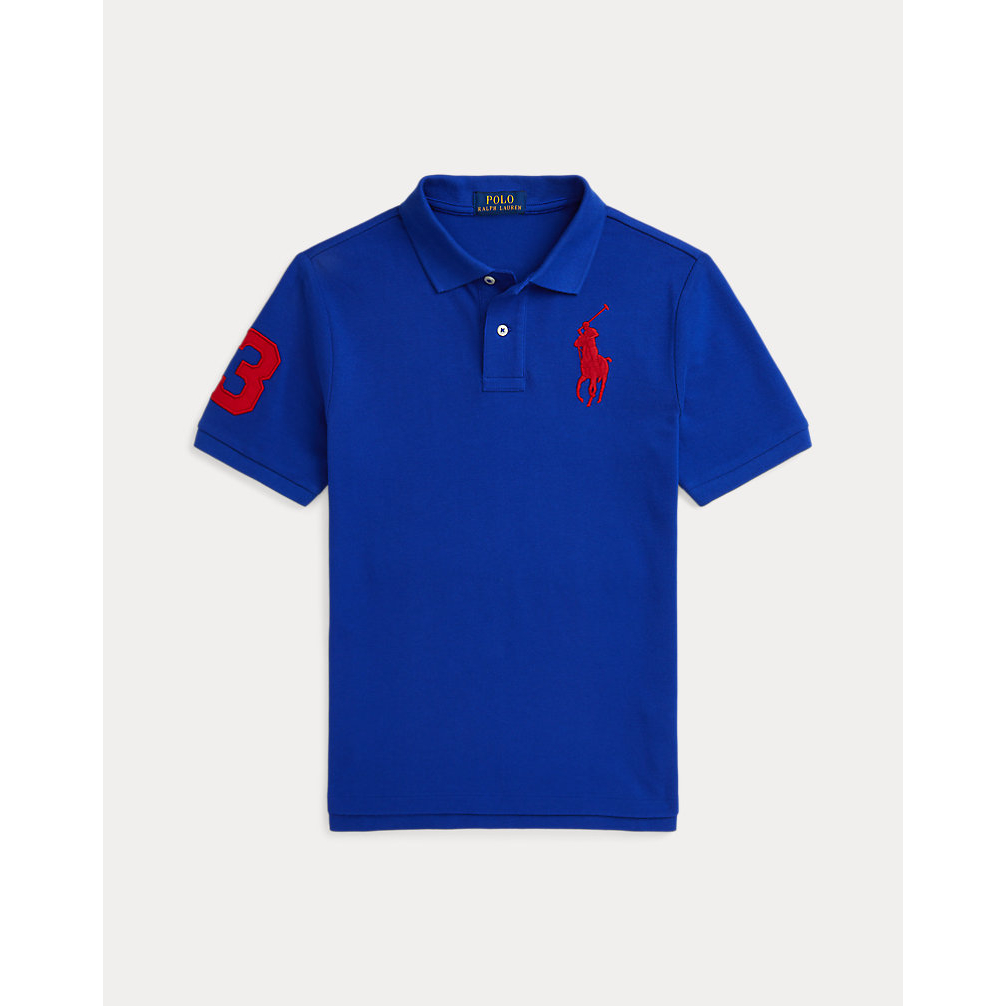 Big Boy's 'Big Pony Cotton Mesh Polo Shirt'