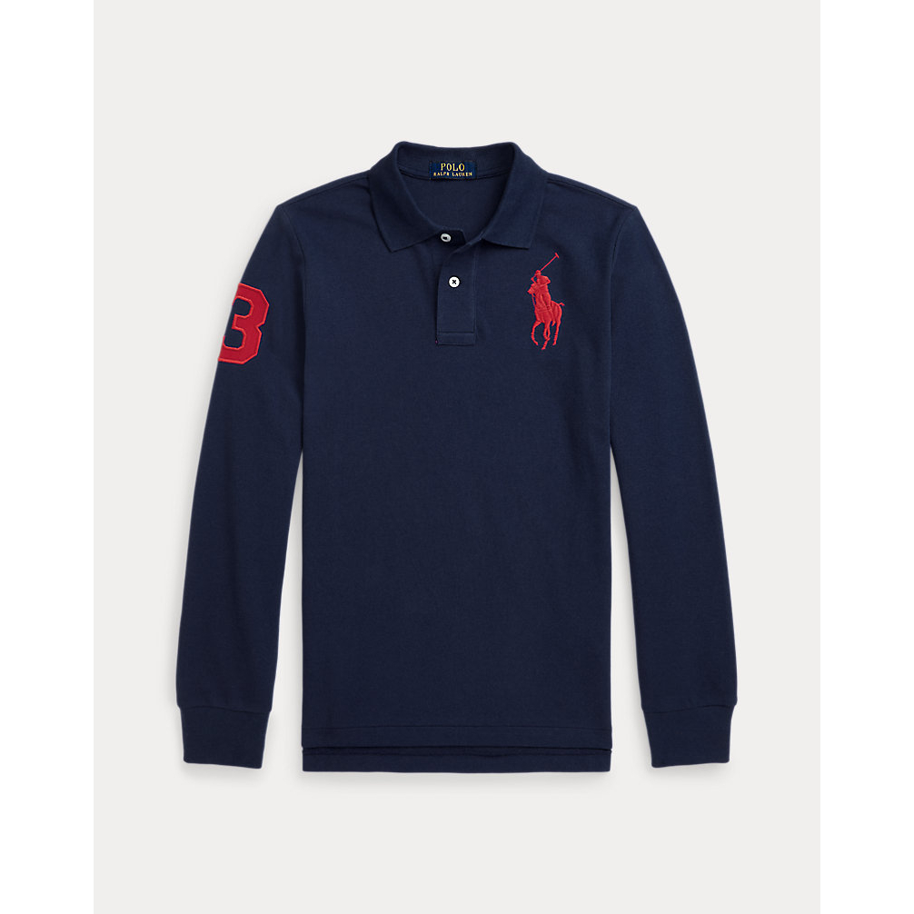 Big Boy's 'Big Pony Mesh Long-Sleeve Polo Shirt'