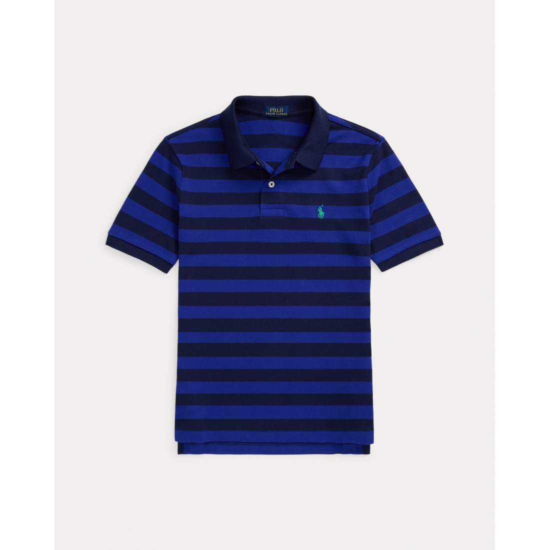 Big Boy's 'Striped Cotton Mesh Polo Shirt'