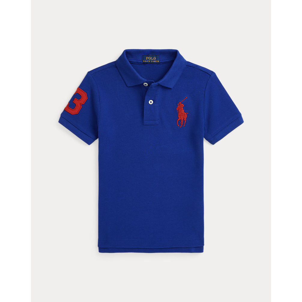 Little Boy's 'Big Pony Cotton Mesh Polo Shirt'