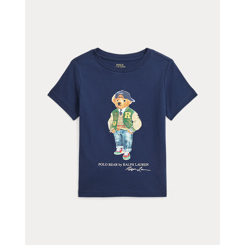 Little Boy's 'Polo Bear Cotton Jersey Tee'