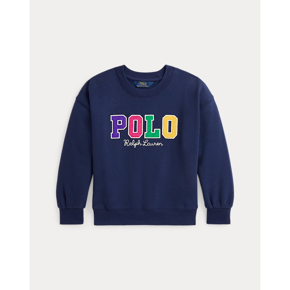 Toddler & Little Girl's 'Corduroy-Logo Fleece Sweatshirt'