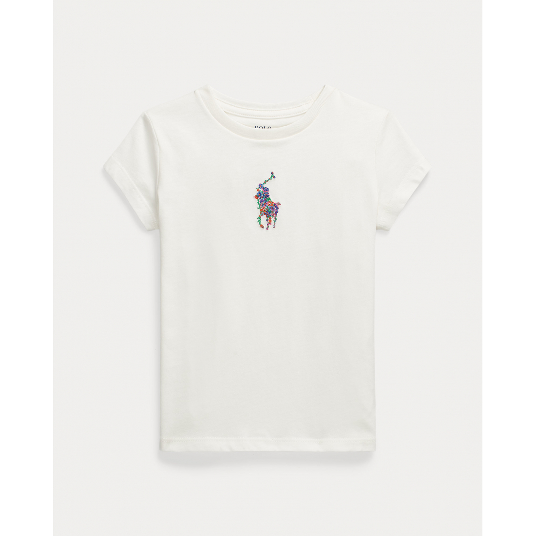 'Floral Big Pony Cotton Jersey Tee' pour Bambins & petites filles