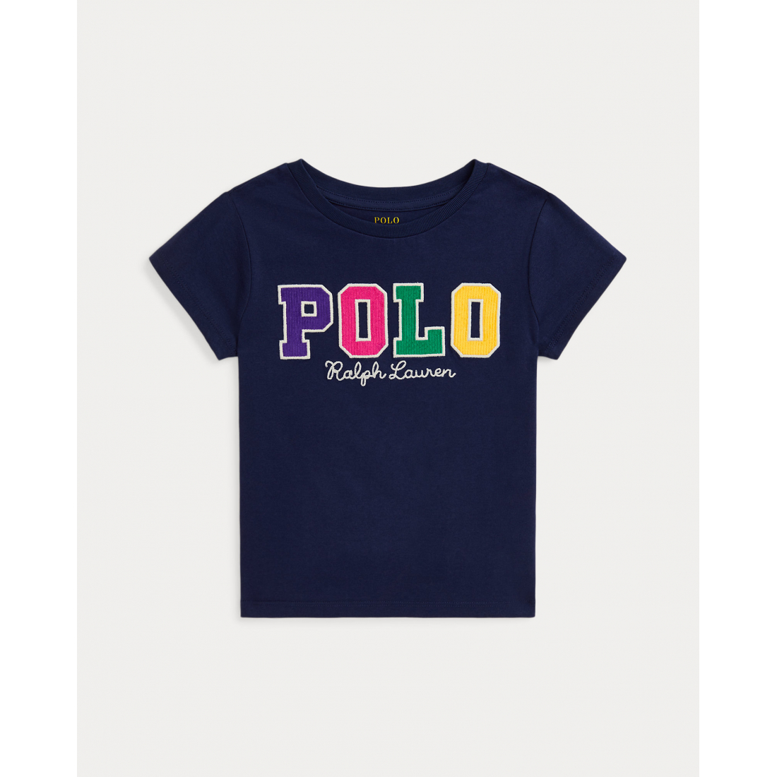 Toddler & Little Girl's 'Corduroy-Logo Cotton Jersey Tee'