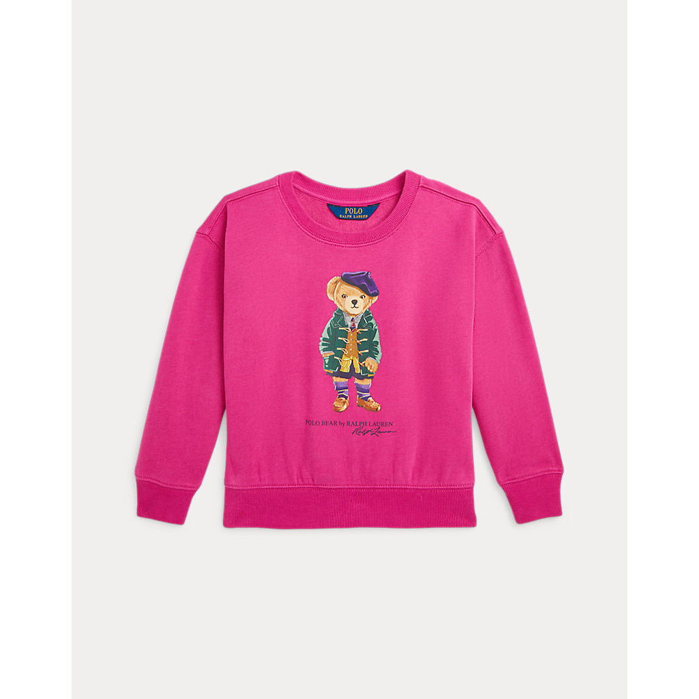 Toddler & Little Girl's 'Polo Bear Fleece Sweatshirt'