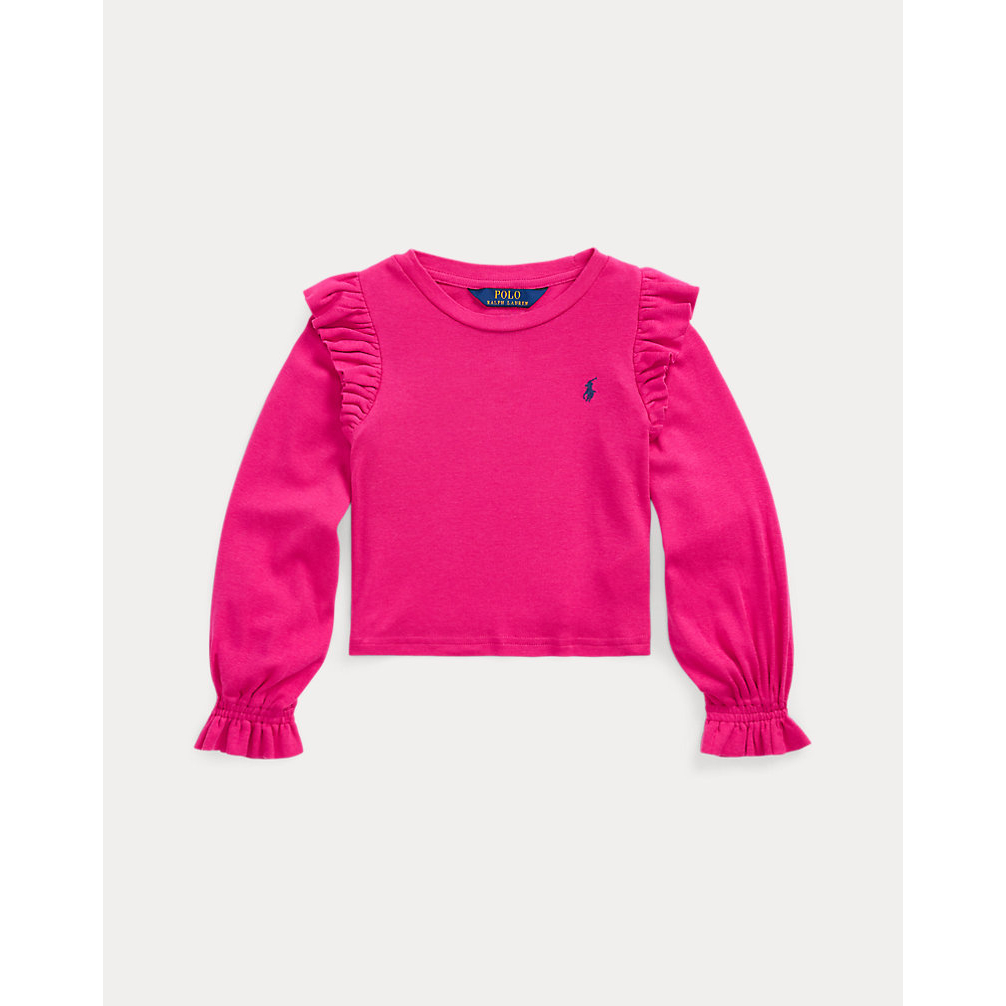 'Ruffled Cotton-Modal Long-Sleeve Top' pour Bambins & petites filles