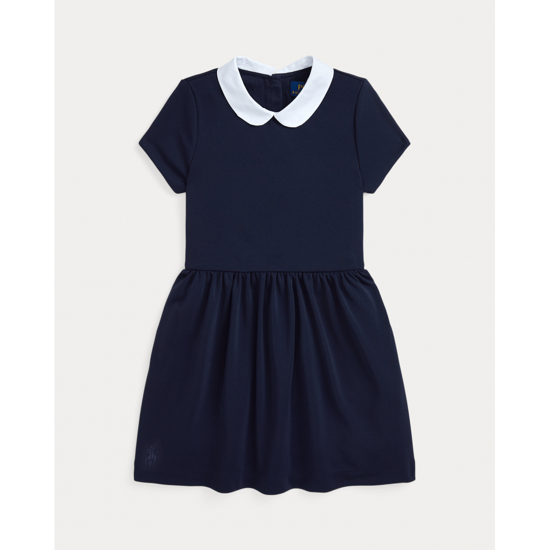 Toddler & Little Girl's 'Collared Crepe Dress'