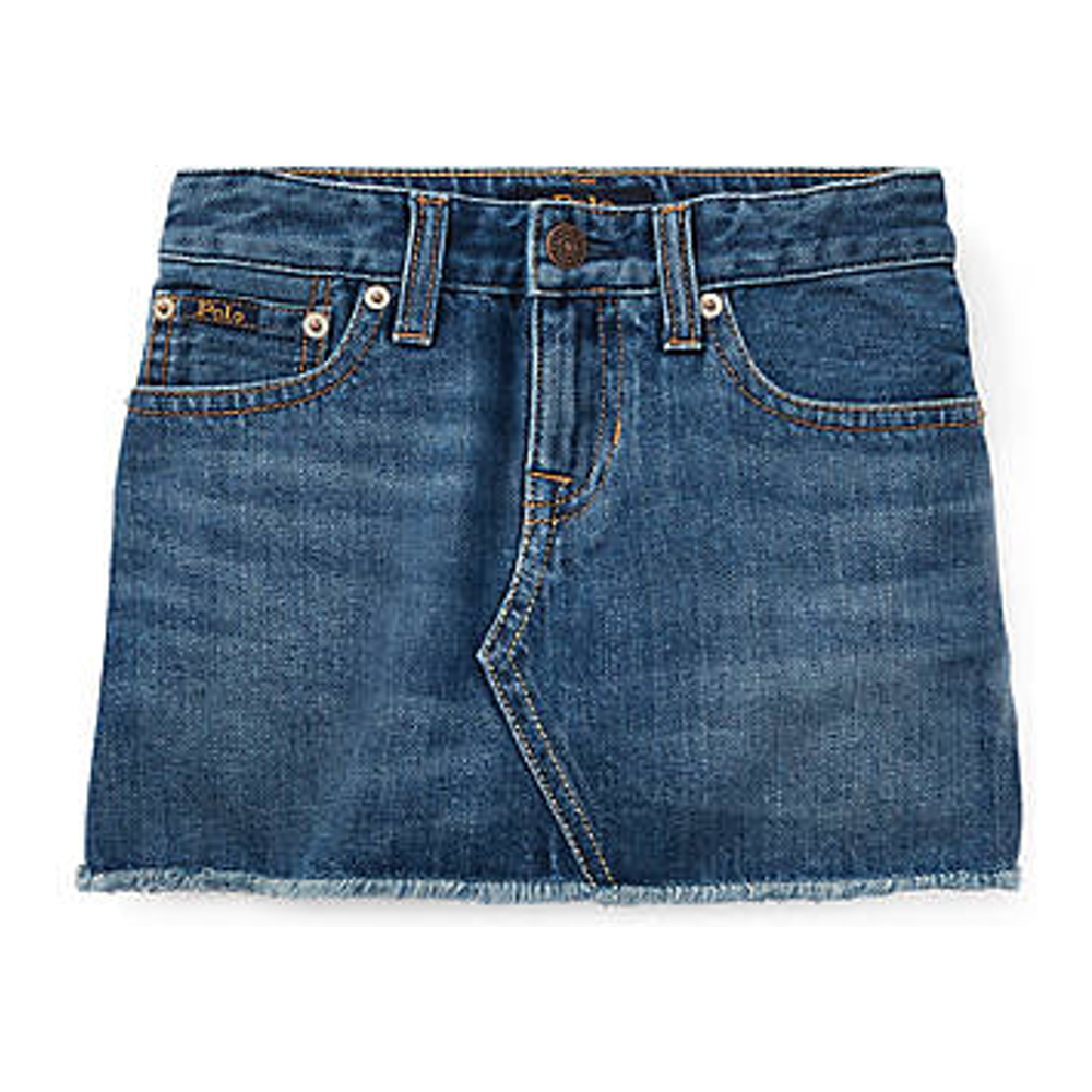 Little Girl's 'Denim 5-Pocket Skirt'