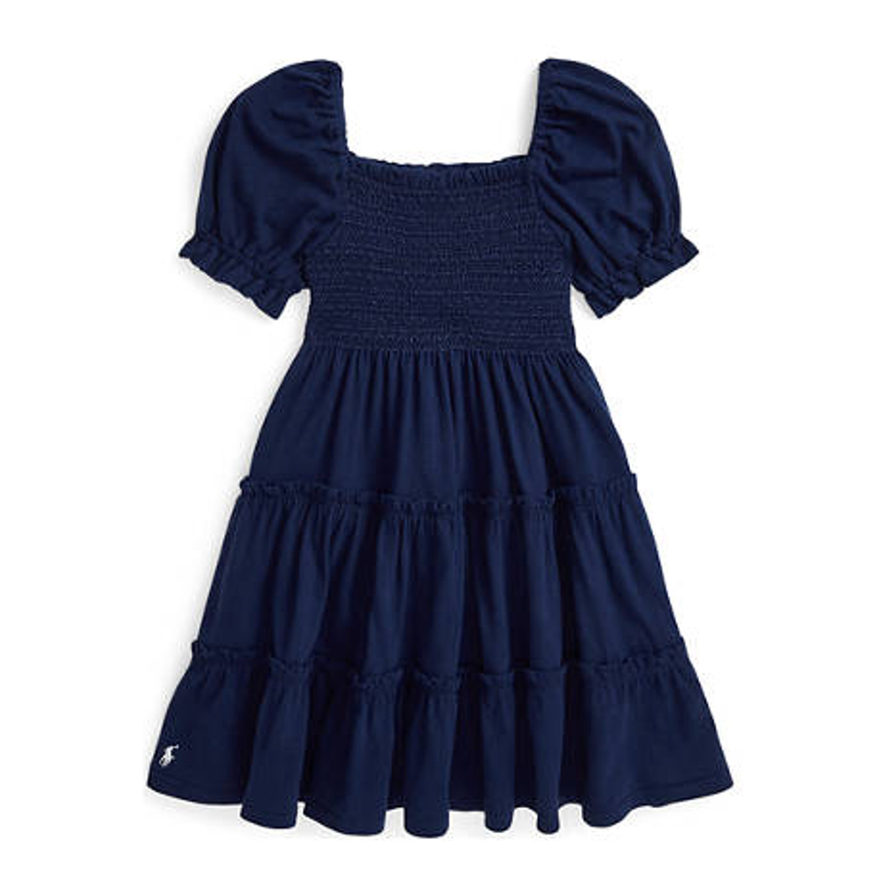 Little Girl's 'Smocked Cotton Jersey Dress'