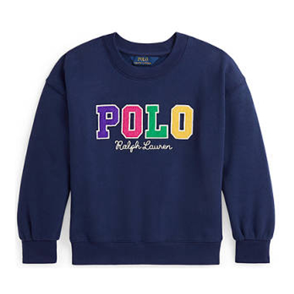 Little Girl's 'Corduroy Logo Fleece Sweatshirt'