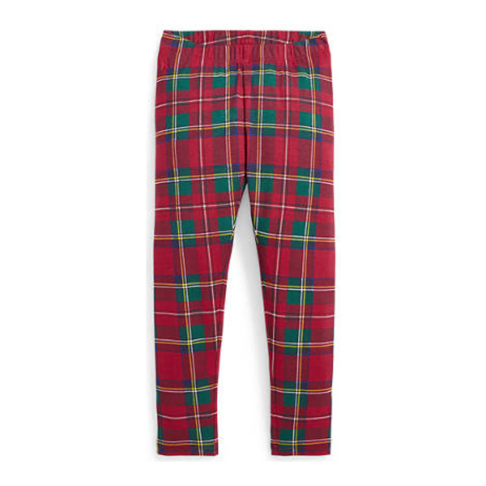 Little Girl's 'Plaid Stretch Jersey Leggings'