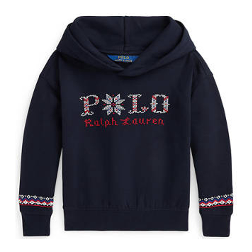 Little Girl's 'Logo Fleece Hoodie'