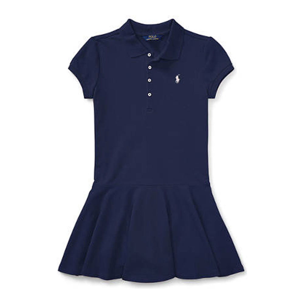 Big Girl's 'Mesh Polo Dress'