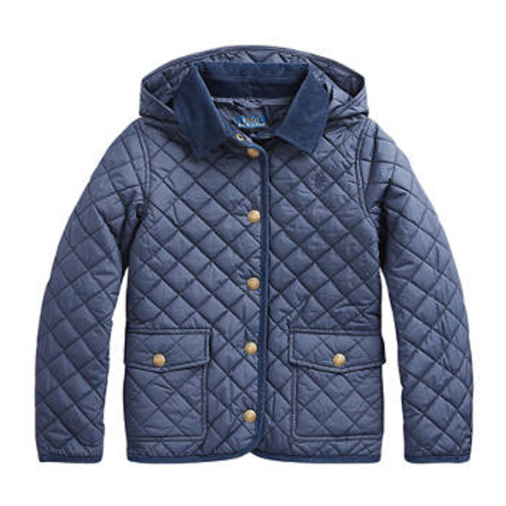 Big Girl's 'Quilted Water Repellent Barn Jacket'