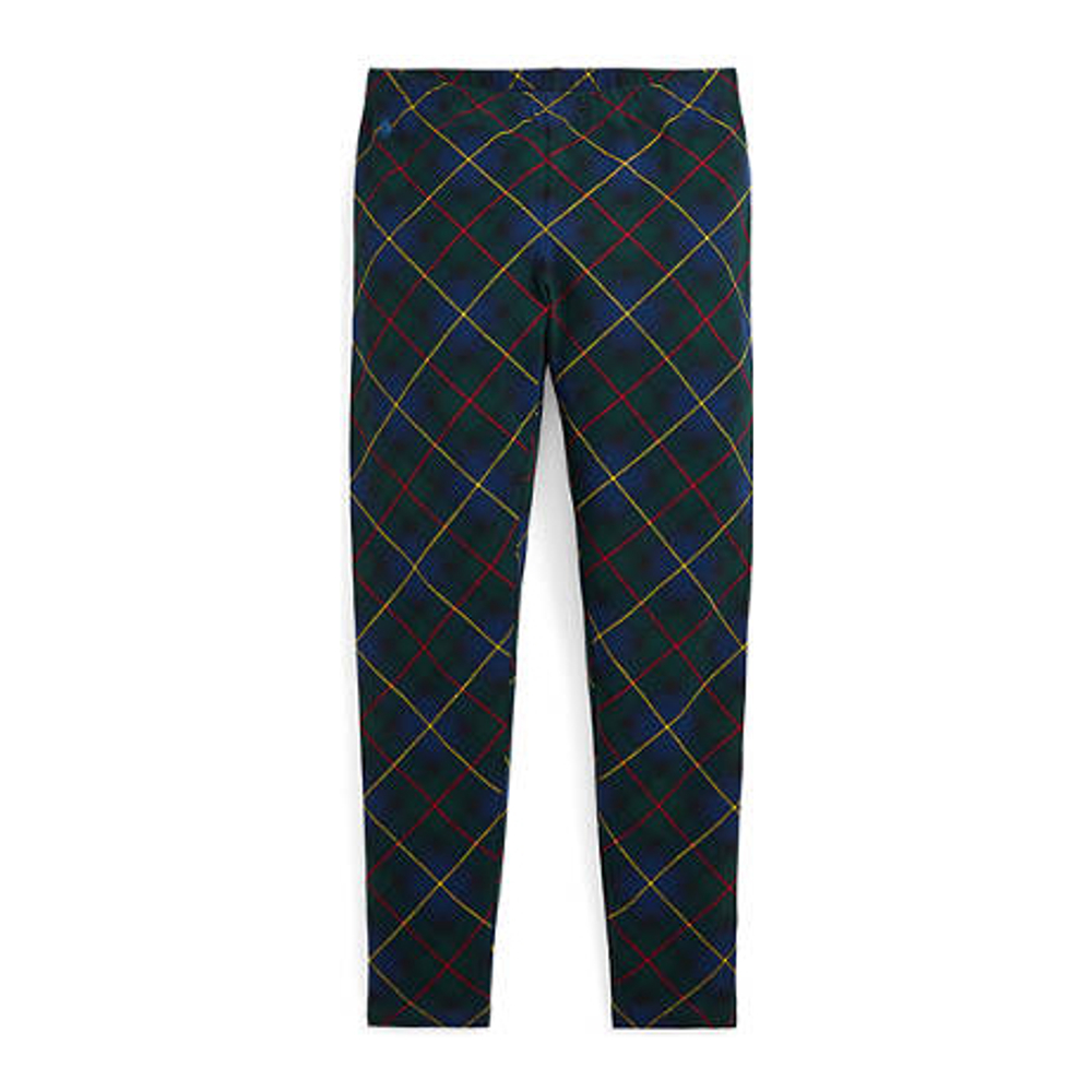 Big Girl's 'Plaid Stretch Jersey Leggings'