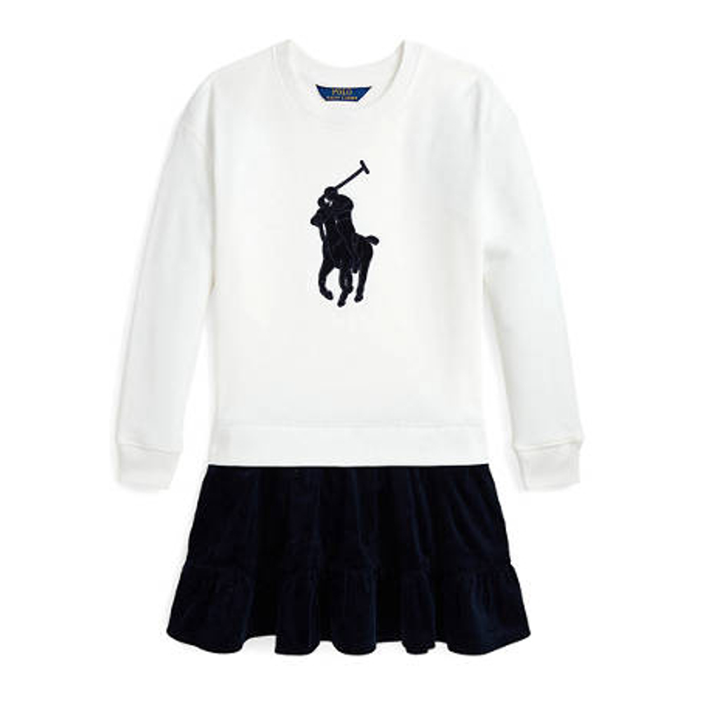 'Big Pony Corduroy-Skirt Fleece Dress' pour Grandes filles