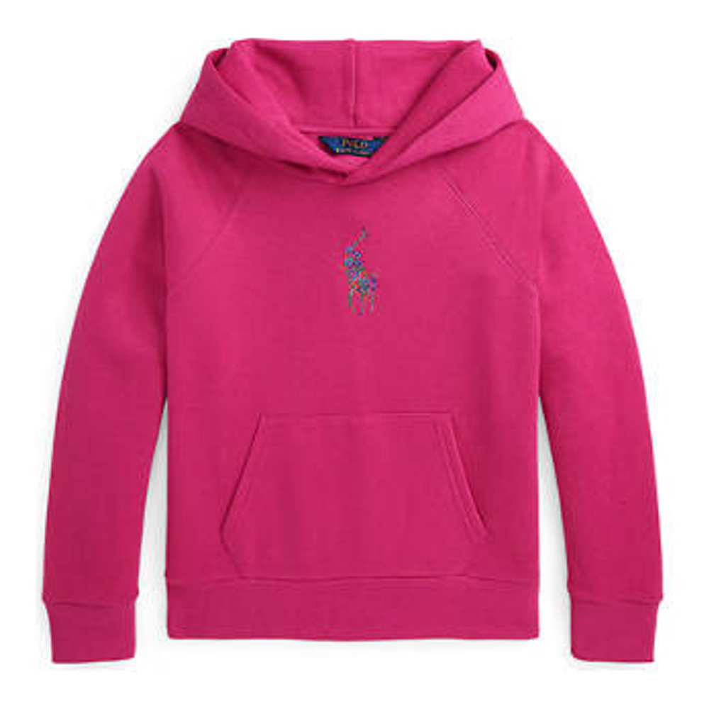 'Floral Big Pony Fleece Hoodie' pour Grandes filles