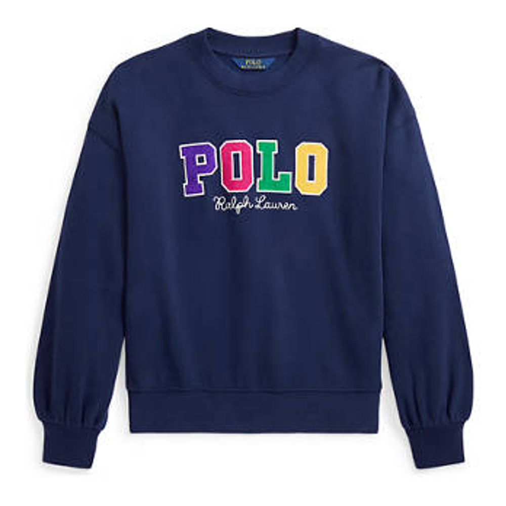 'Corduroy-Logo Fleece Sweatshirt' pour Grandes filles