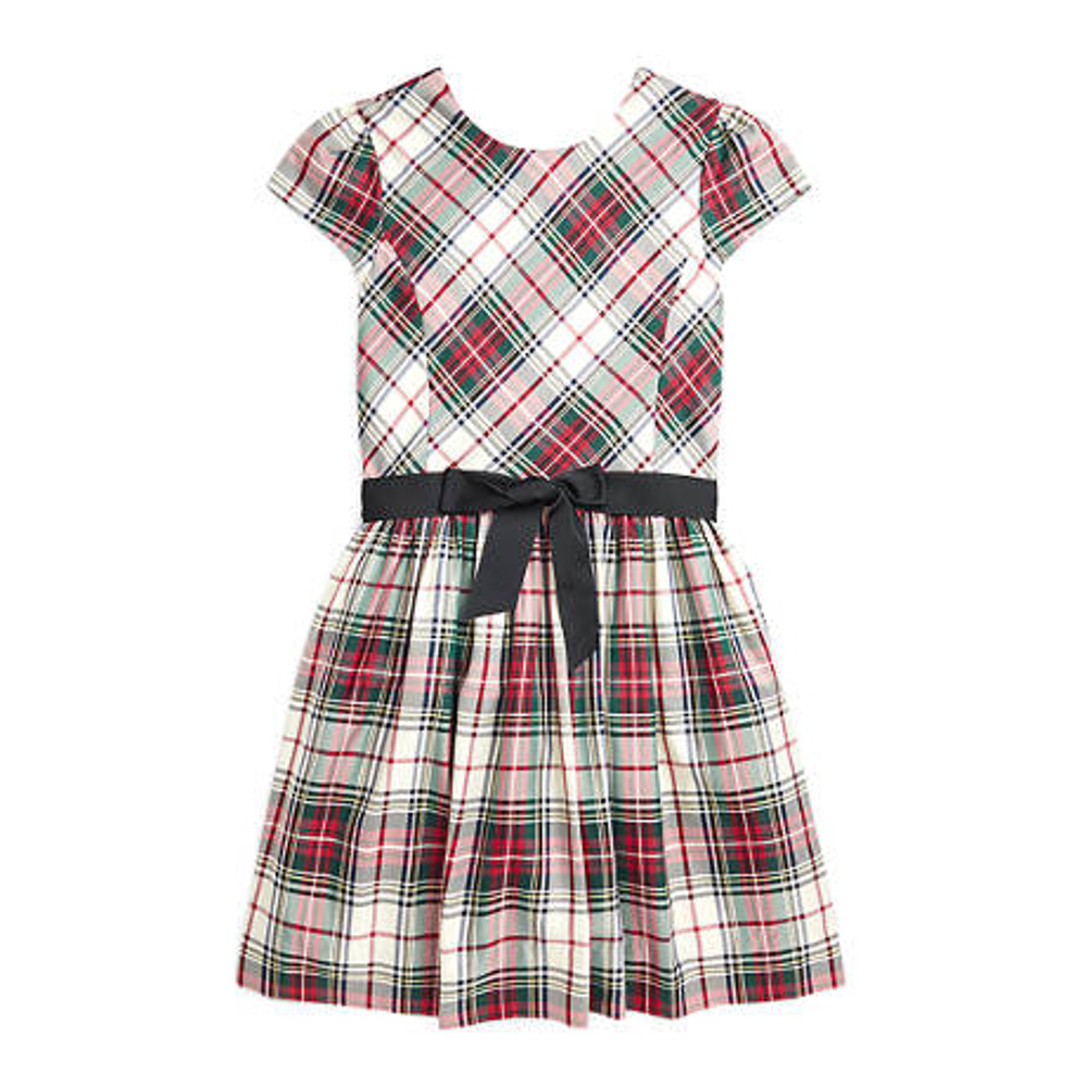 Big Girl's 'Plaid Twill Dress'