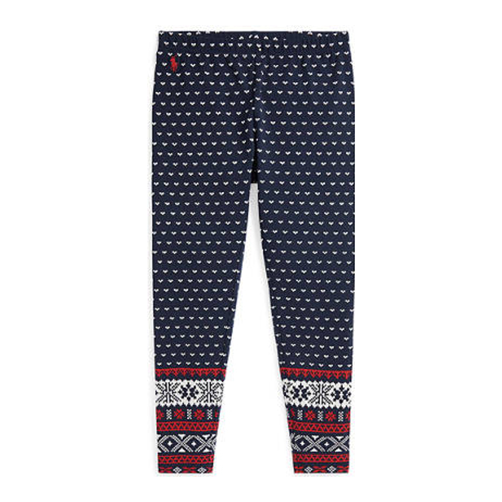 Big Girl's 'Fair Isle Stretch Jersey Leggings'