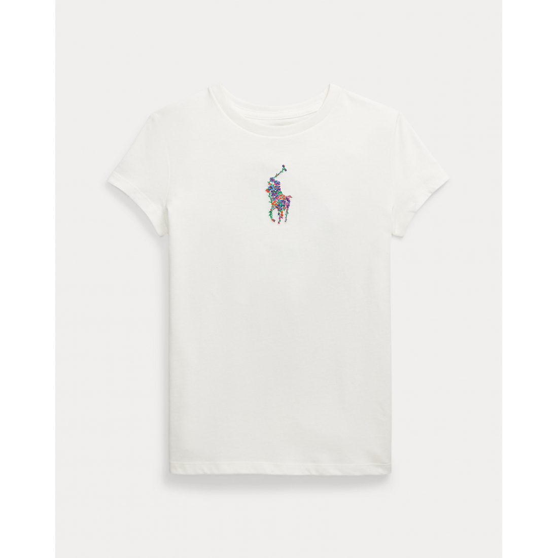 'Ralph Lauren Floral Big Pony Cotton Jersey Tee' pour Grandes filles