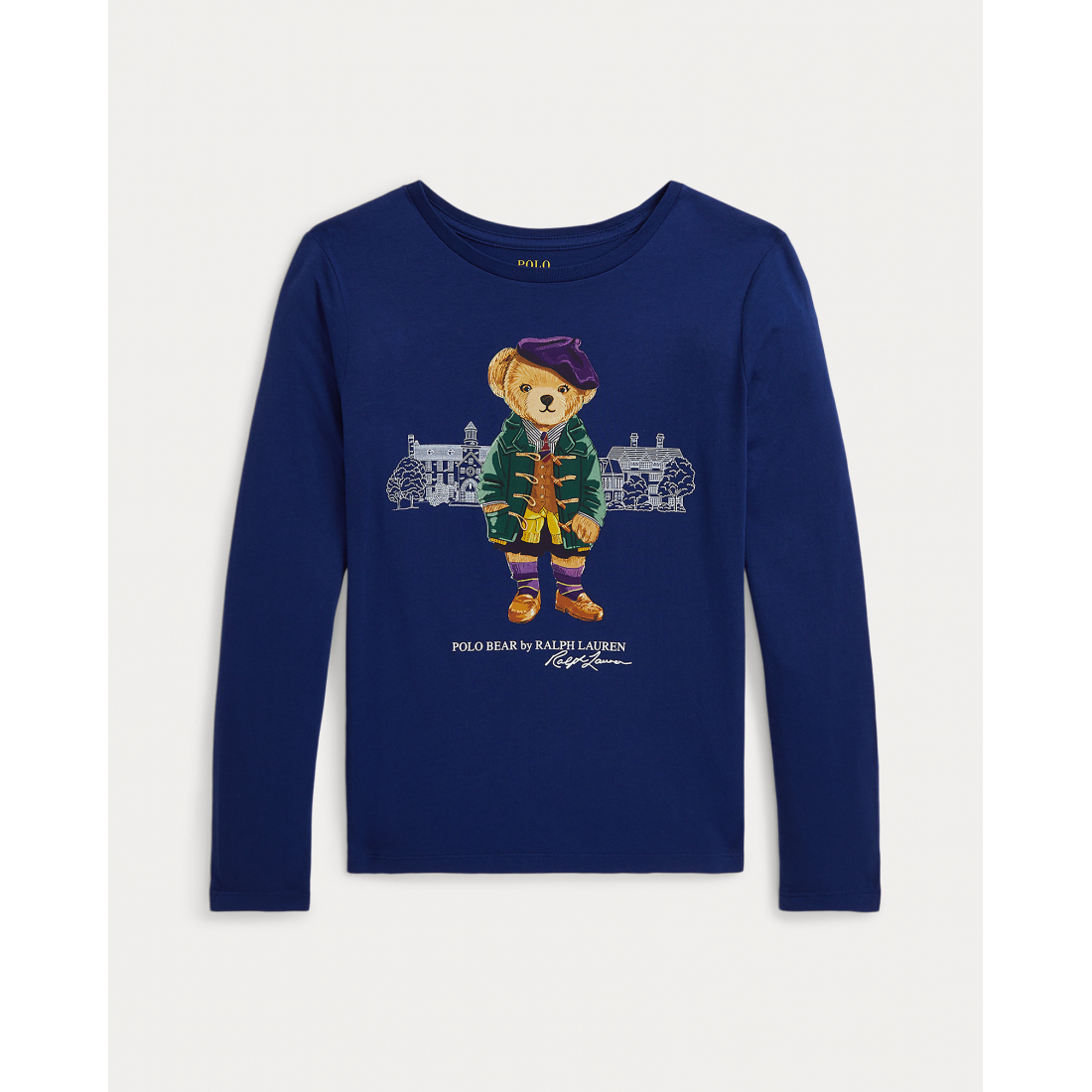 'Ralph Lauren Polo Bear Cotton Jersey Long-Sleeve Tee' pour Grandes filles