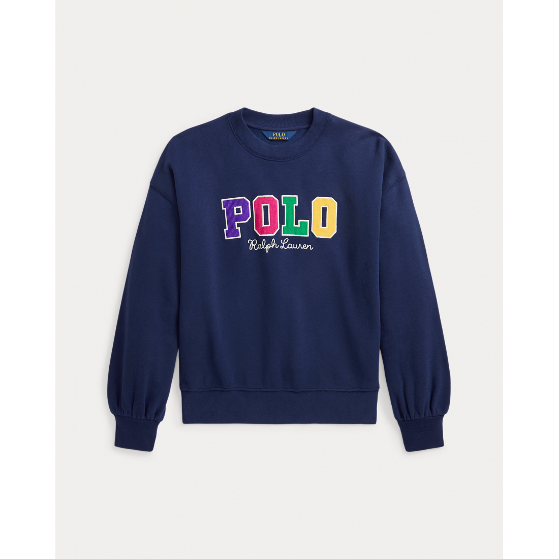 Big Girl's 'Ralph Lauren Corduroy-Logo Fleece Sweatshirt'