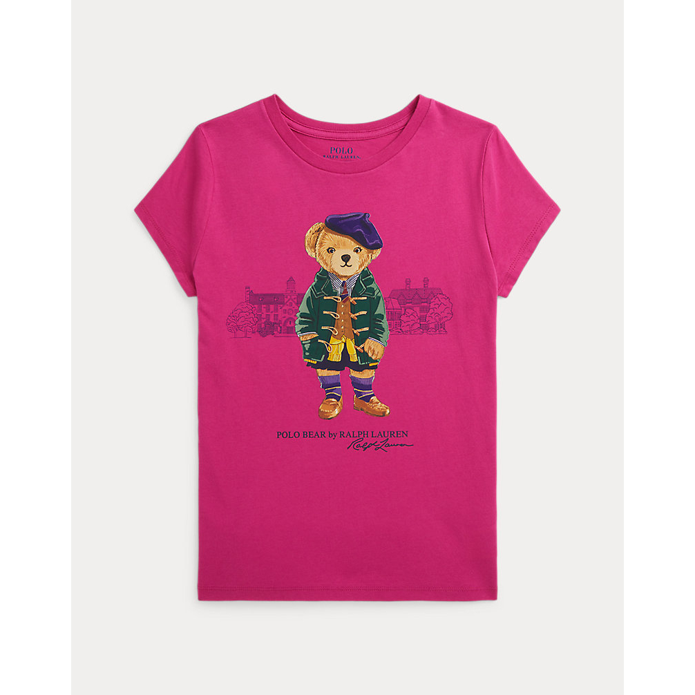 Big Girl's 'Ralph Lauren Polo Bear Cotton Jersey Tee'