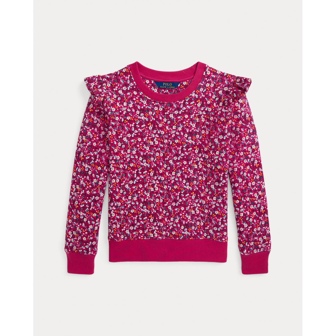 'Ralph Lauren Floral Ruffled Fleece Sweatshirt' pour Grandes filles