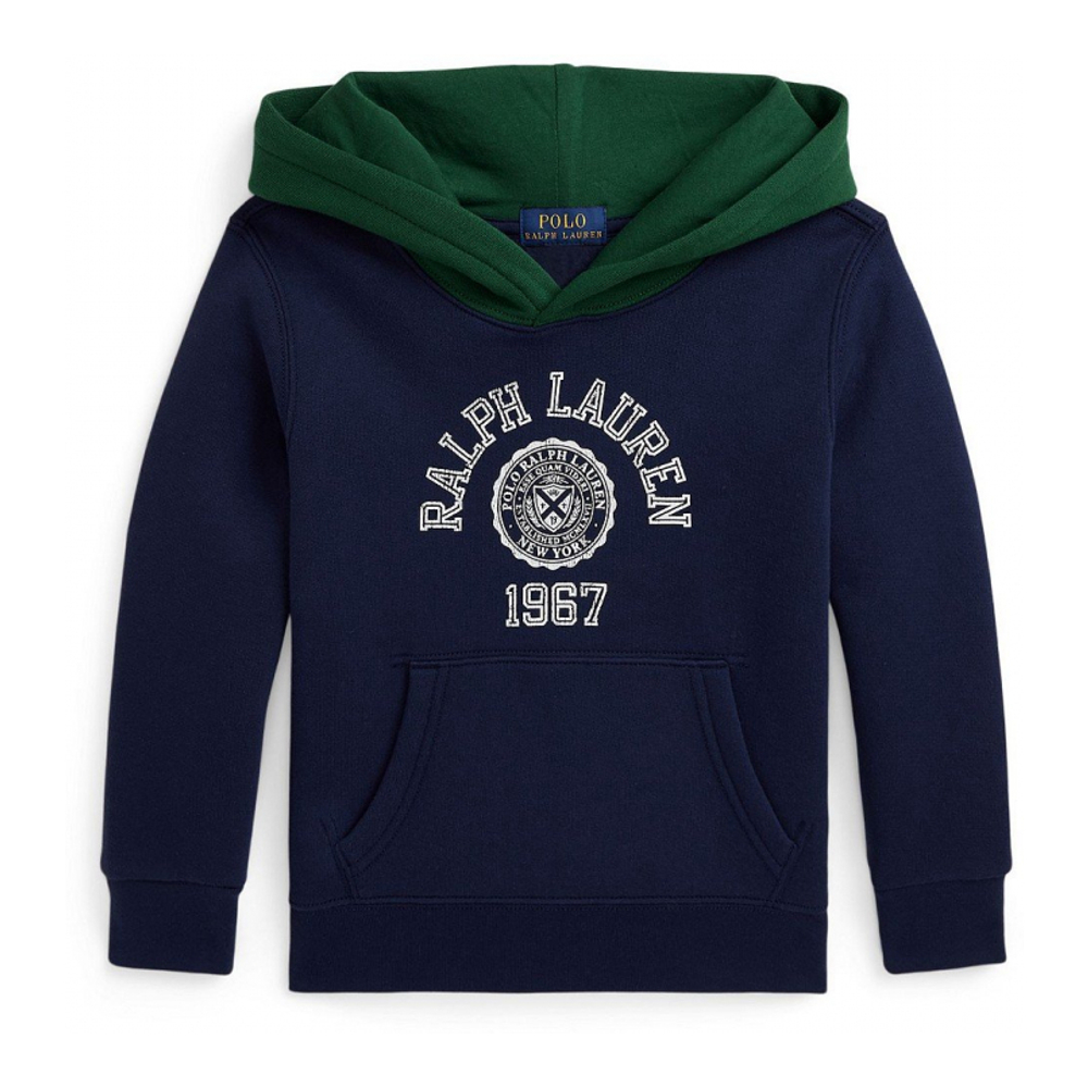 Toddler & Little Boy's 'Logo Color-Blocked Fleece Hoodie Sweatshirt'