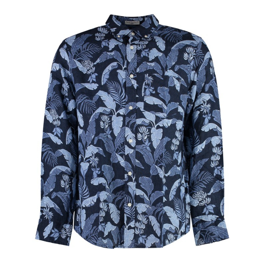 Chemise en lin 'Printed' pour Hommes