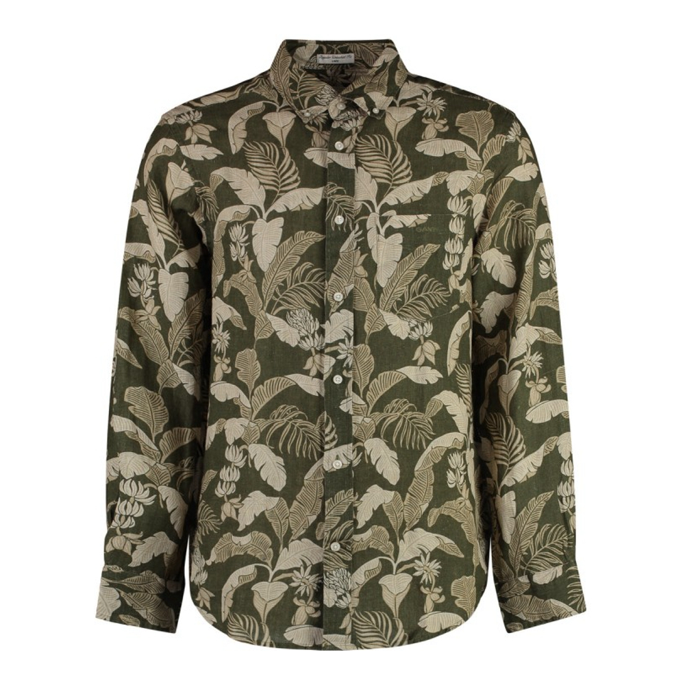 Chemise en lin 'Printed' pour Hommes