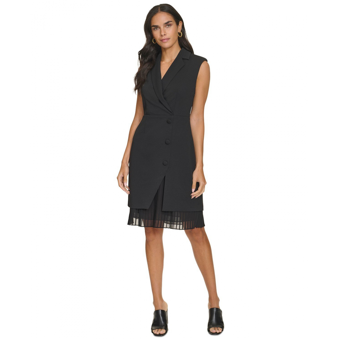 'Sleeveless V-Neck Sheath Dress' pour Femmes