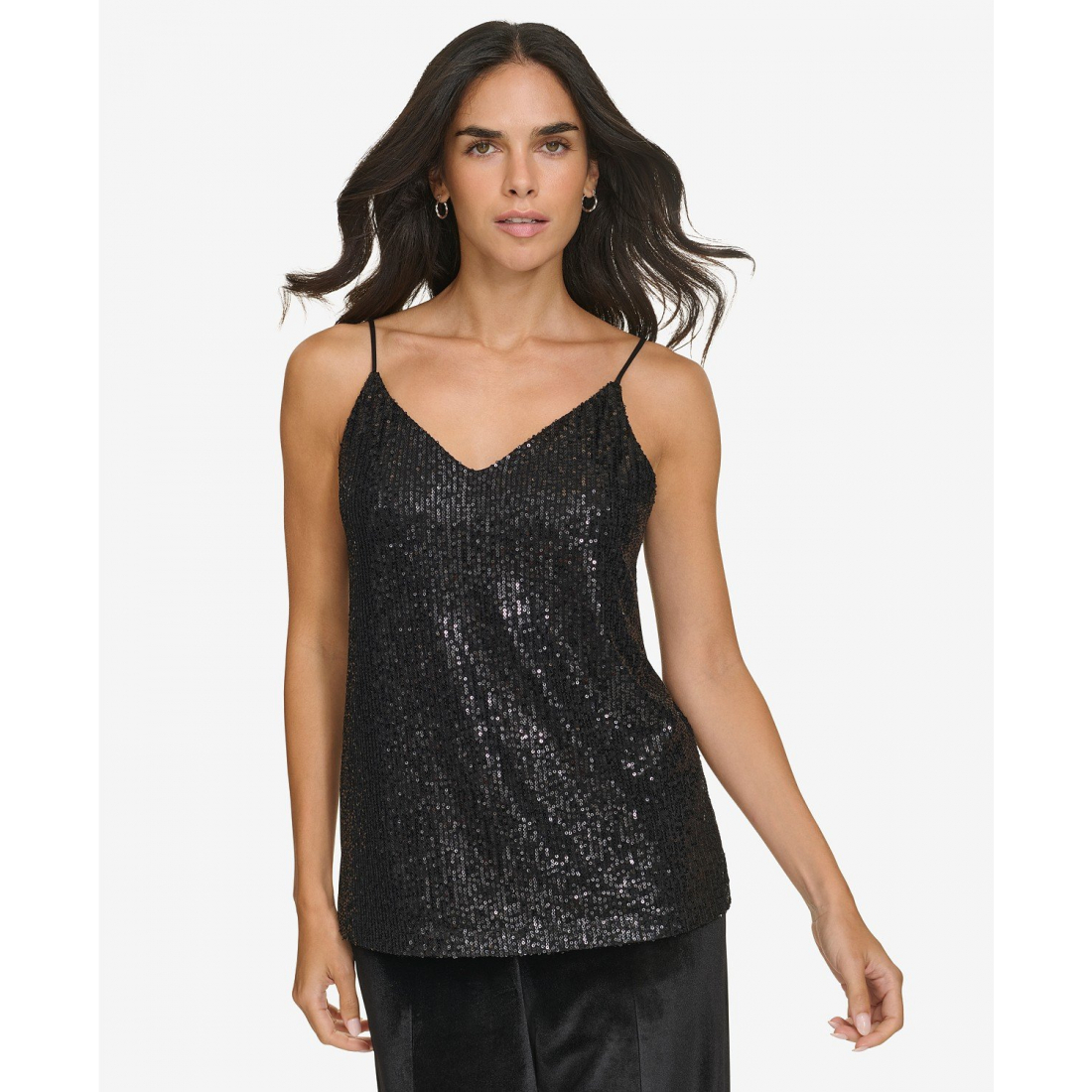 'V-Neck Sequin Camisole' pour Femmes