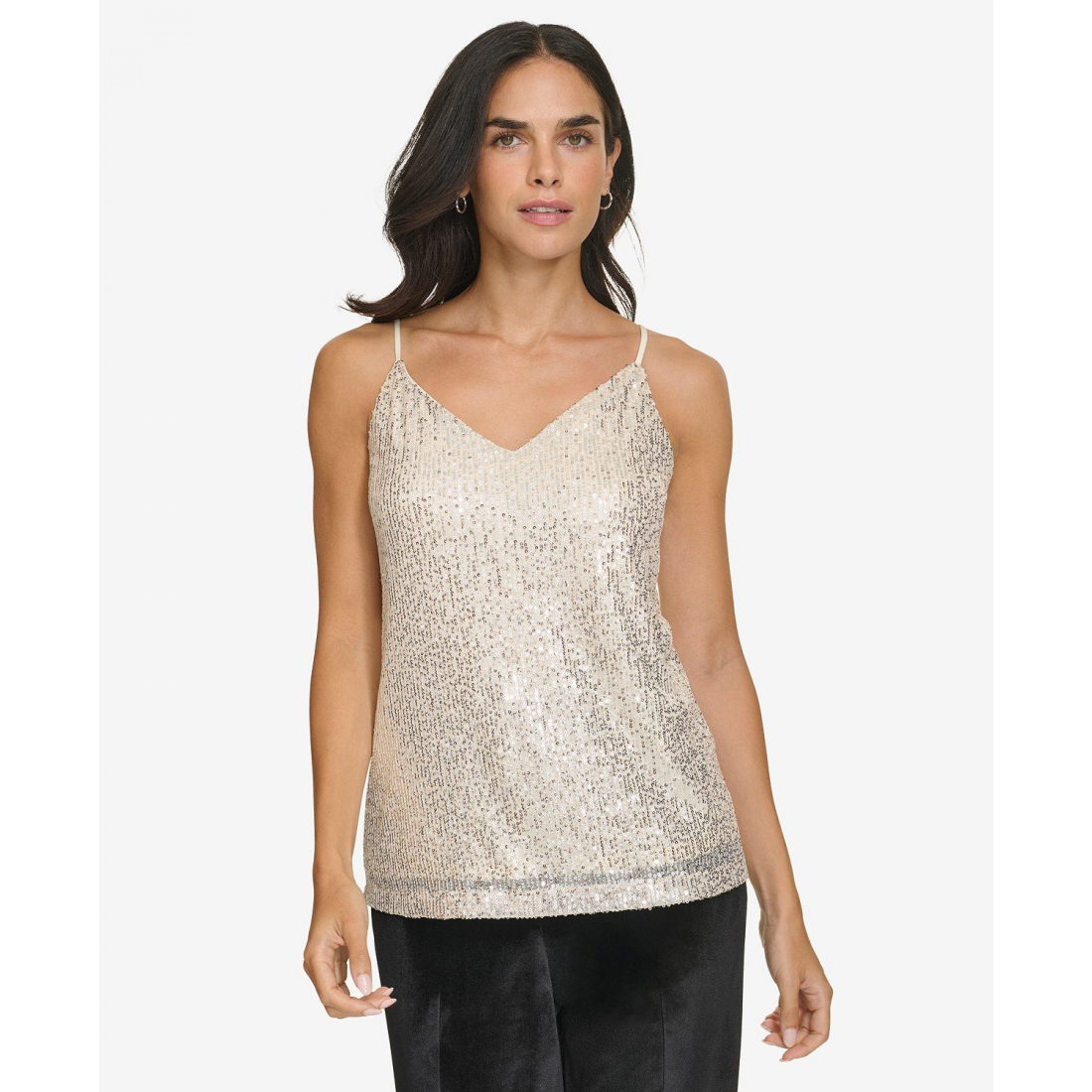 'V-Neck Sequin Camisole' pour Femmes