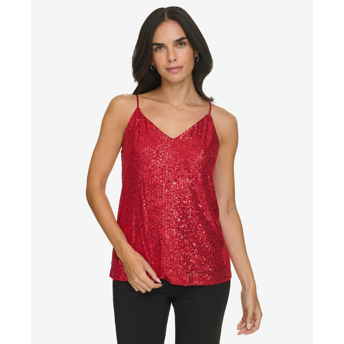 'V-Neck Sequin Camisole' pour Femmes