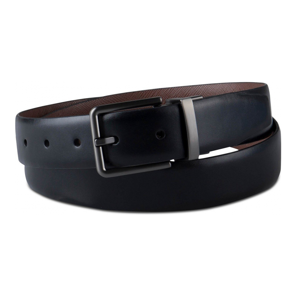 'Reversible Textured Dress Belt' pour Hommes