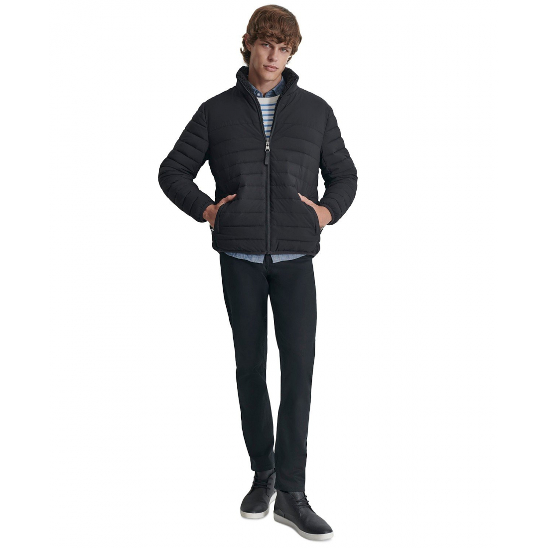 Veste matelassée 'Quilted Fleece-Lined Full-Zip' pour Hommes