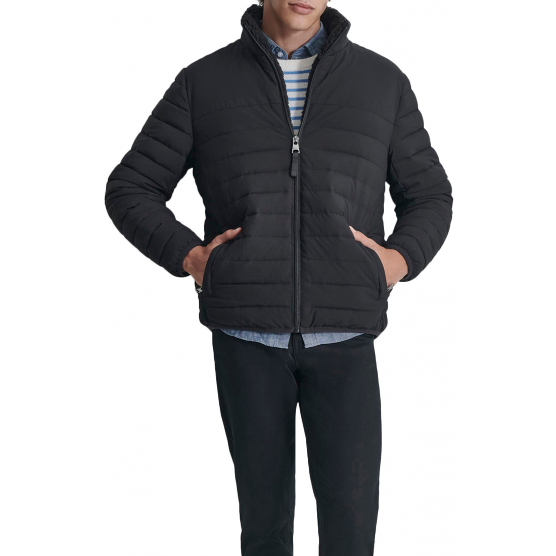 Veste matelassée 'Water Resistant Faux Shearling Lined' pour Hommes