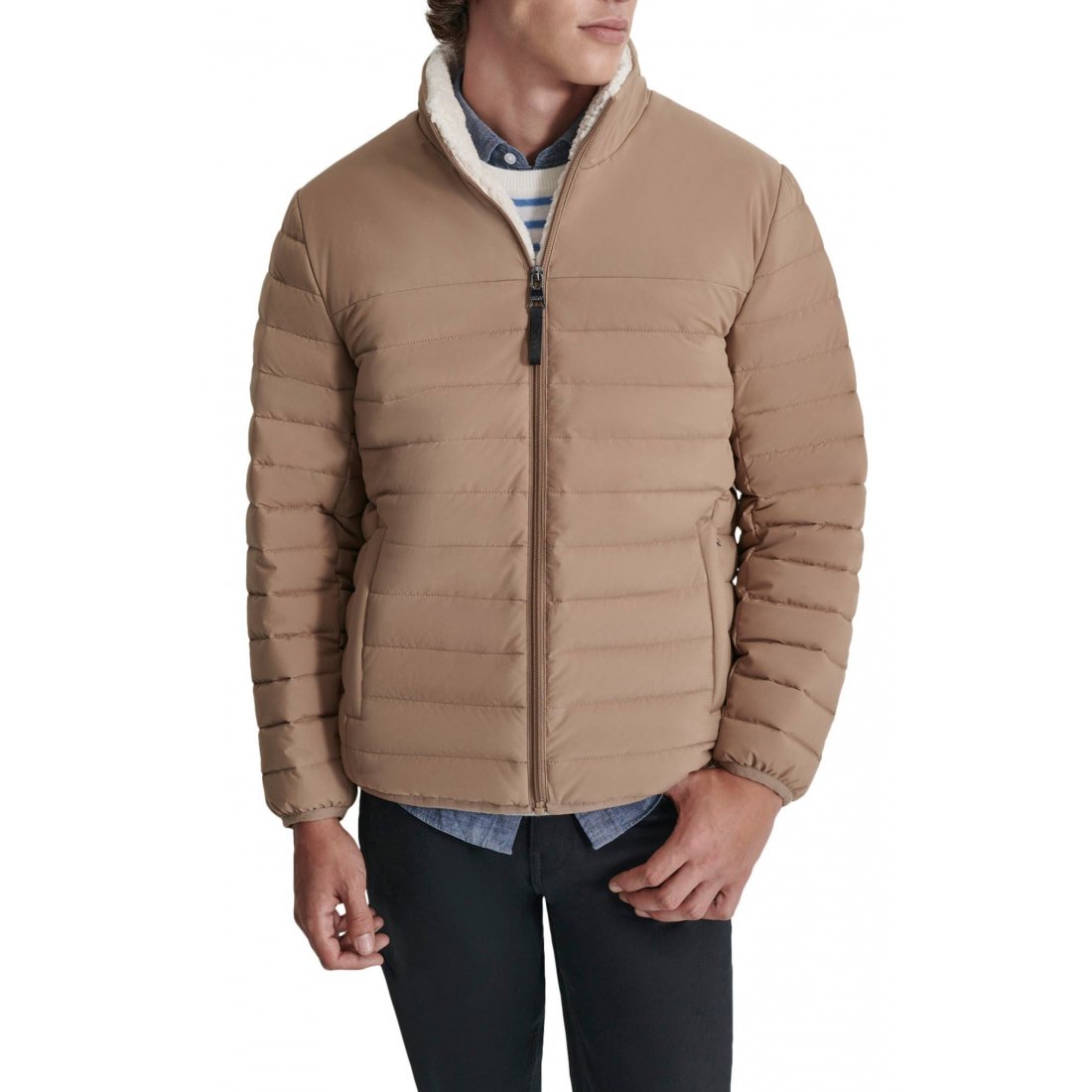 Veste matelassée 'Water Resistant Faux Shearling Lined' pour Hommes