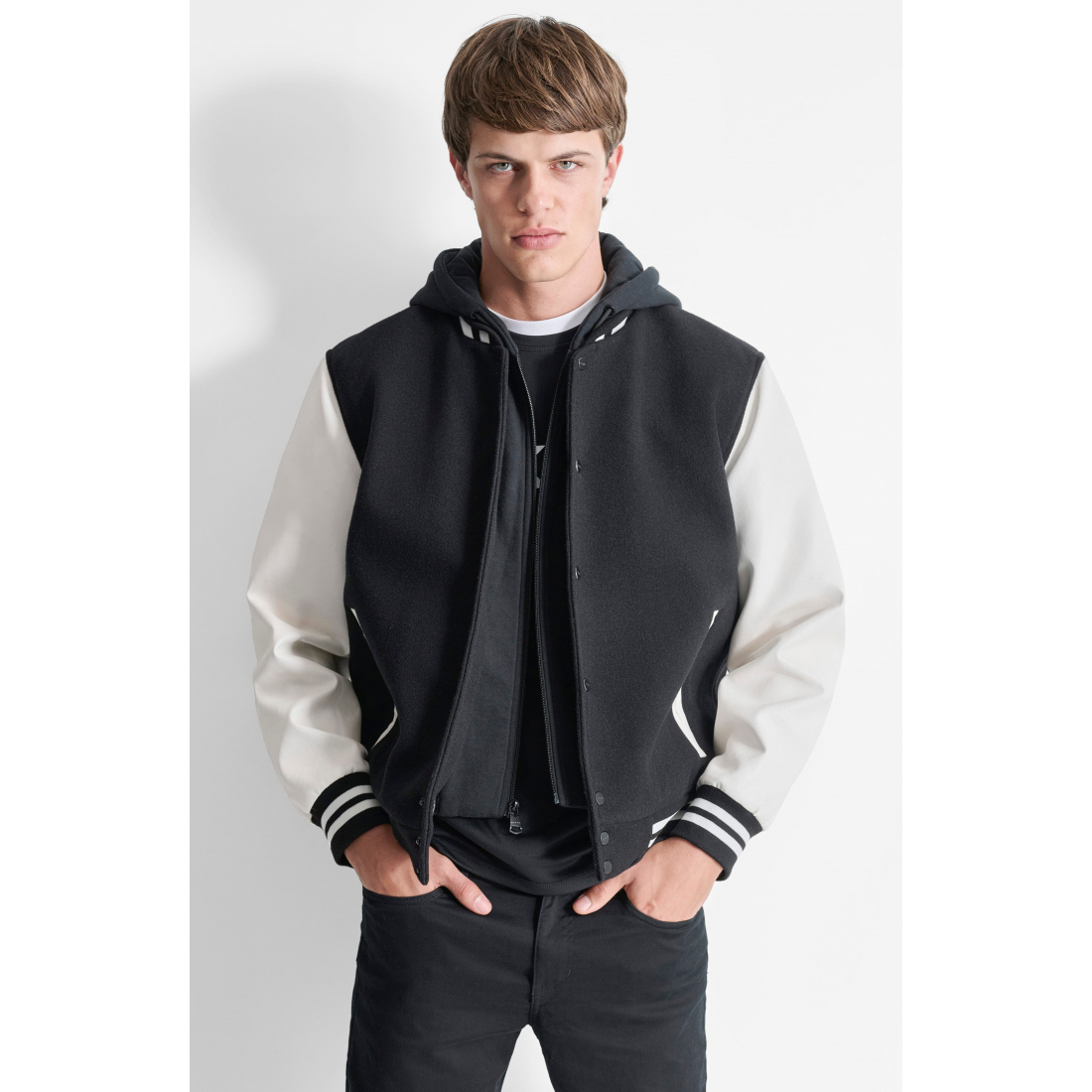 Veste 'Water Resistant Varsity' pour Hommes