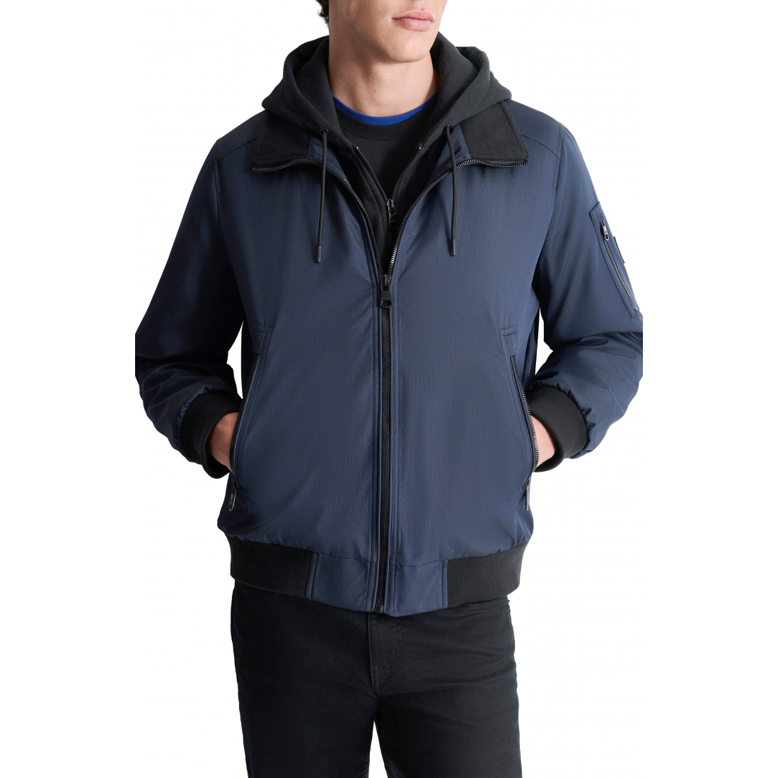 Blouson bomber 'Water Resistant with Hooded Bib' pour Hommes