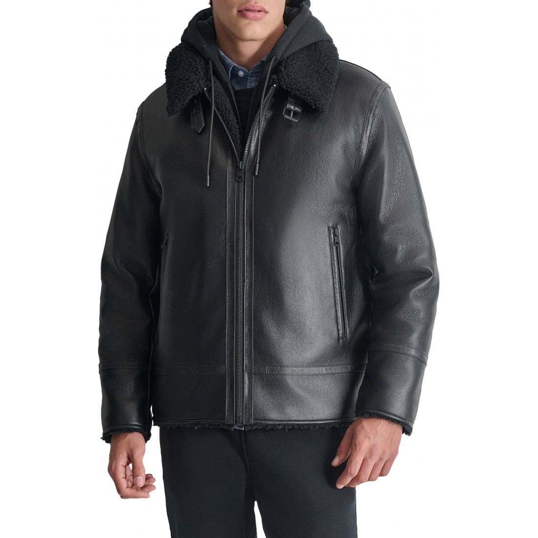 Veste 'Water Resistant Faux Shearling Lined' pour Hommes