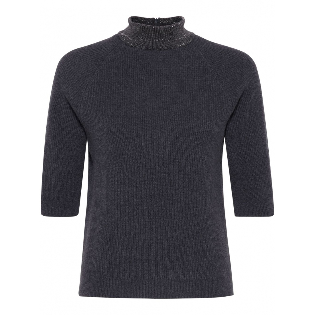 'High-Neck' Pullover für Damen