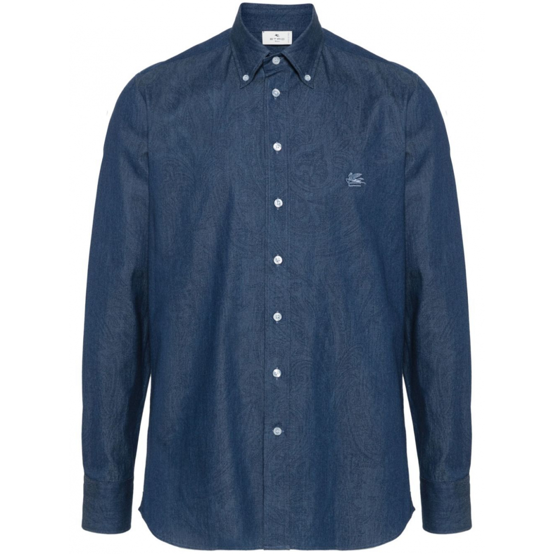 'Paisley Washed' Denim-Hemd für Herren