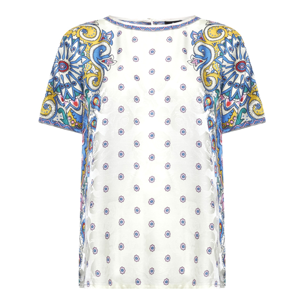 'Paisley Print' T-Shirt für Damen