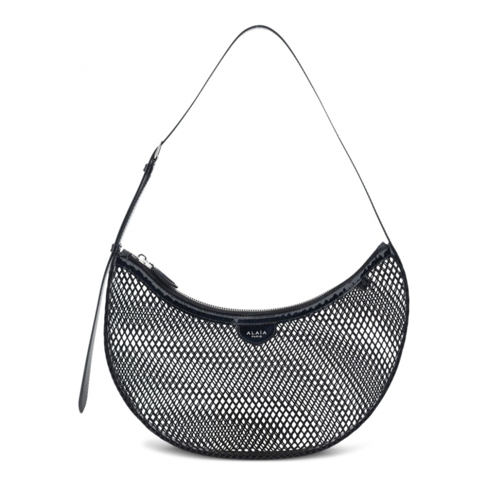 Women's 'One Piece Demi-Lune Mesh' Shoulder Bag