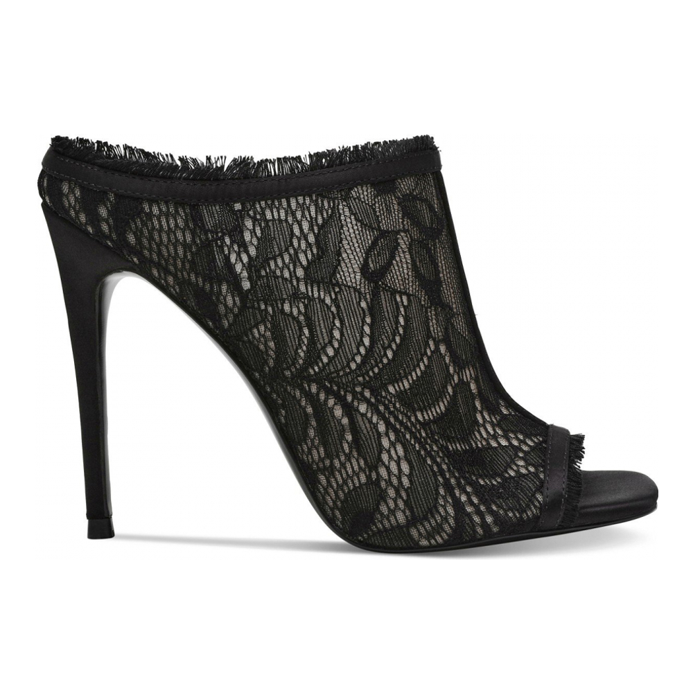 Women's 'Kourt Lace Dress' High Heel Mules