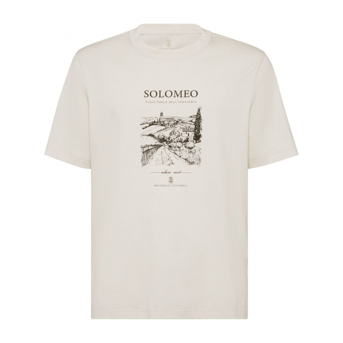 'Solomeo Graphic Print' T-Shirt für Herren